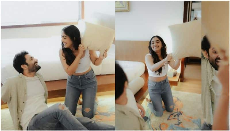 nubin binny couple pillow fight photoshoot vvk