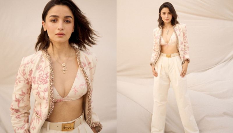 alia bhatt sabyasachi pantsuit for anant radhika pre wedding bash