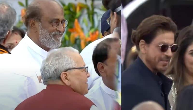 Narendra Modi swarn in ceremony rajinikanth shah rukh khan mukesh ambani participated ans