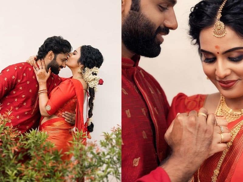 Sun Tv Anbe Vaa Serial Actress Shree Gopika Engagement Photos goes viral Rya