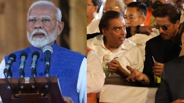 ORS worth Rs. 31 was seen being consumed by Shah Rukh Khan and Mukesh Ambani during PM Narendra Modi's oath-taking ceremony-rag