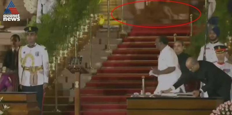 Leopard at Modi 3.0 cabinet oath-taking ceremony Mysterious animal spotted in rashtrapati bhavan viral video