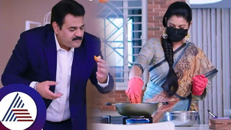 Amrutadhare Bhoomika cooks nonveg for husband Gowtham discussion in social media suc