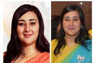  Late BJP  politician Sushma Swaraj daughter bansuri swaraj saree look xbw