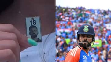 Pakistani Woman Sporting Virat Kohli Pendant at T20 World Cup Match Goes Viral [WATCH] NTI