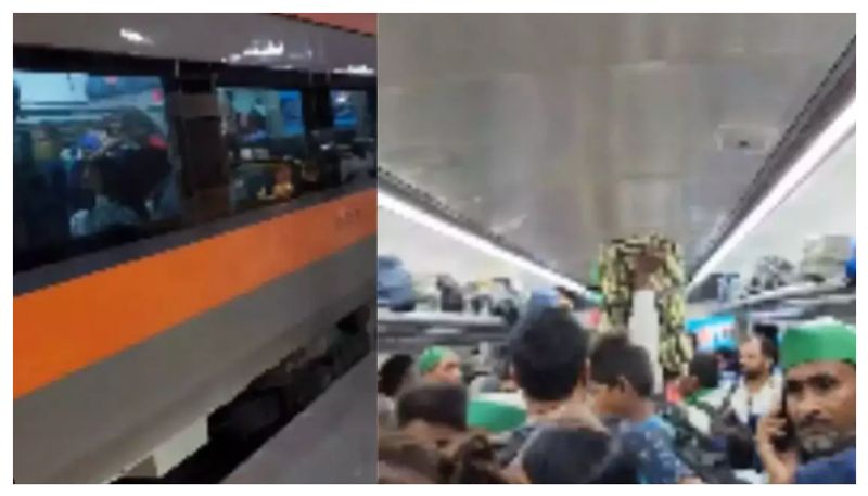 Premium Vande Bharat Express Overload Video Goes Viral