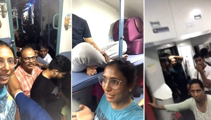 Overcrowded trains and ticketless travelers: Passengers share frustrations on social media (WATCH) AJR