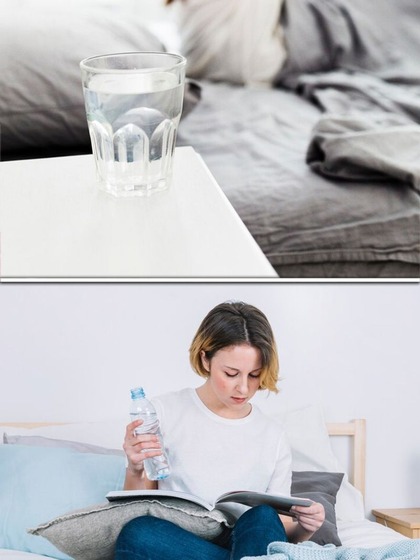 NEVER keep water bottle near your head while sleeping