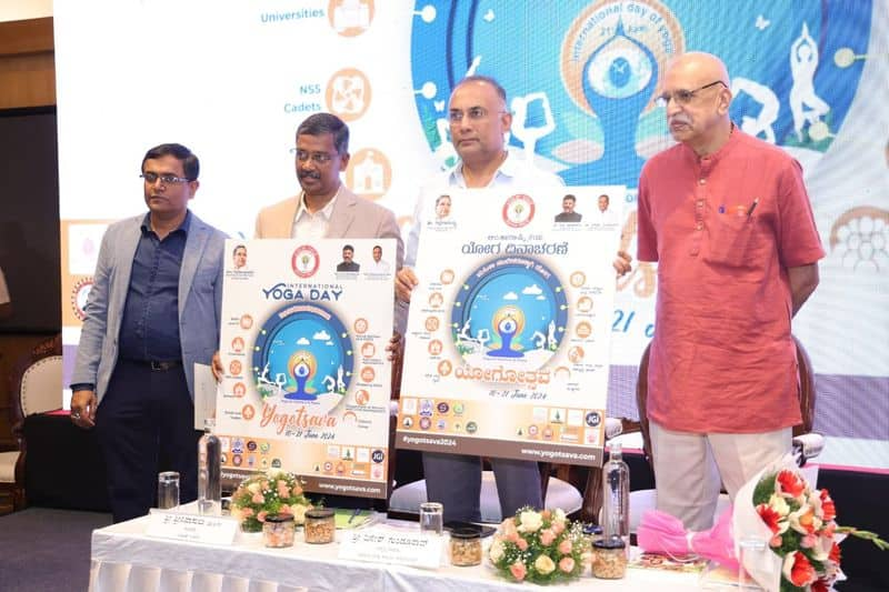 Karnataka Health Minister Dinesh Gundurao launched the 10 day Yogotsava programme rav