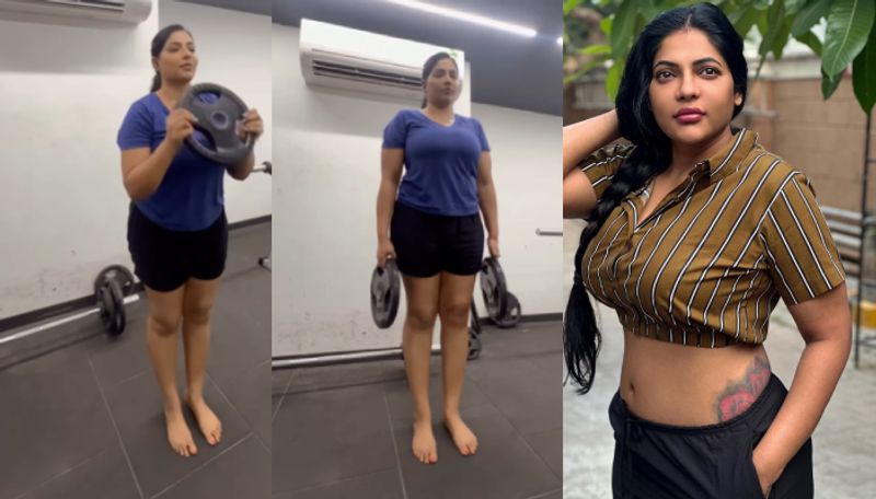 Serial and kollywood actress reshma pasupuleti work out video viral in social media ans