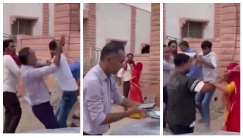 Video of a fight between a house owner and an electricity department official over allegations of stealing electricity has gone viral 