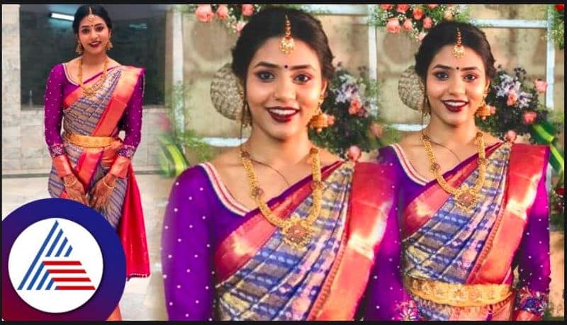 Kannada kantara actress Sapthami gowda wedding looks goes viral vcs