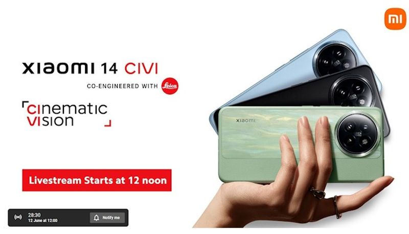 Xiaomi 14 CIVI to launch today: When and where to watch event LIVE? What to expect? gcw