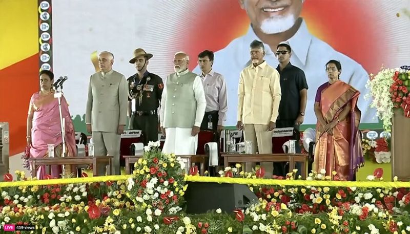 TDP chief N Chandrababu Naidu sworn in as Chief Minister of Andhra Pradesh (WATCH) AJR