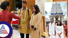 Team India Cricketer Mayank Agarwal performs Sarpa Samskara ritual at Kukke Sri Subramanya temple kvn