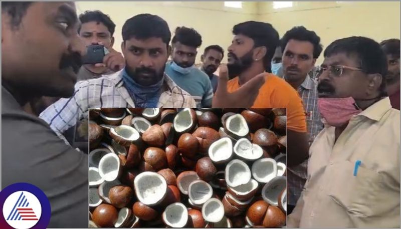 Tiptur MSP officer who did not buy coconut from farmers who did not pay bribe sat