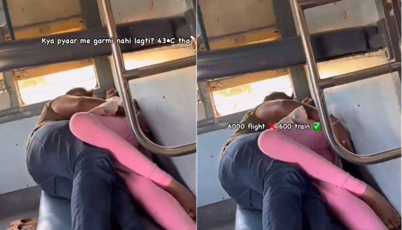 Couple romance in Indian Railway Sleeper coach Discomfort other passengers ckm