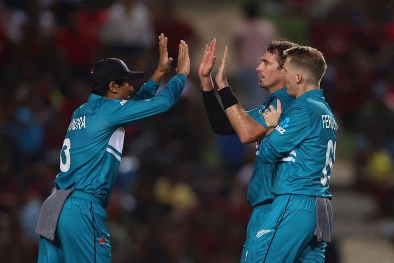 T20 World Cup 2024: Tim Southee, Trent Boult shine as NZ register first win; thrash Uganda by 9 wickets