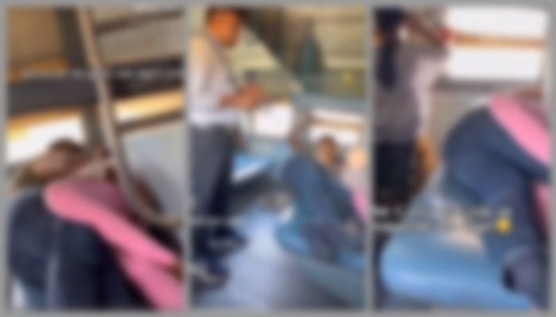 video of a couple on Indian Railways is going viral on social media  