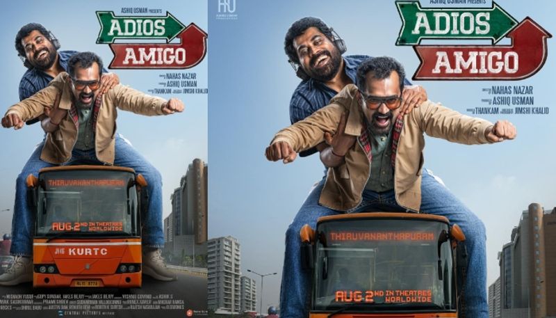 asif ali suraj venjaramoodu movie Adios amigo announce release date