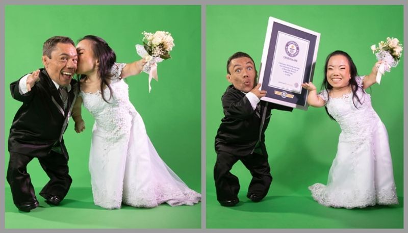 Barros and Hoshino set Guinness World Records on Shortest Married couple in the world 