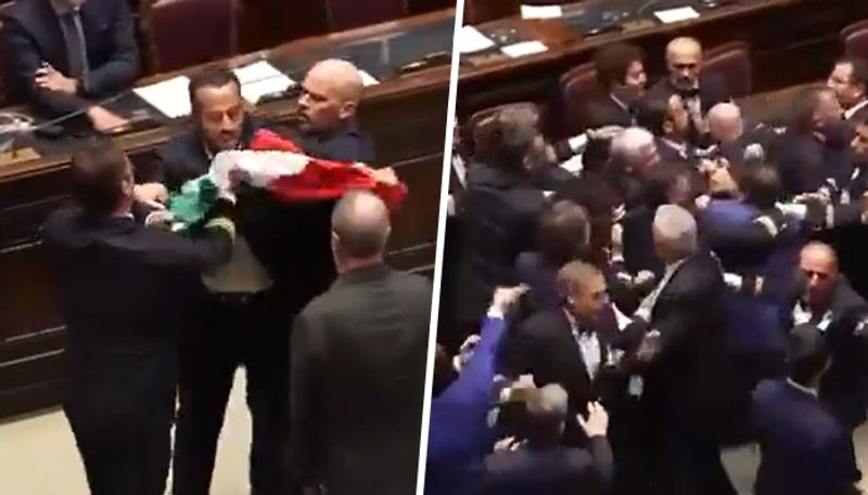 Fistfight erupts in Italian Parliament amidst debate on regional autonomy expansion; video goes viral (WATCH) snt