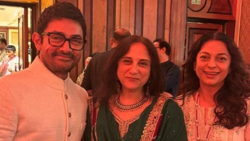 Juhi Chawla reunites with her 'Ishq' co-star Aamir Khan on his mother Zeenat Hussain's birthday [Photos] ATG