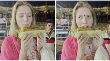 Viral Video: Russian Influencer's first taste of Bhutta, watch her reaction RTM