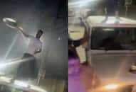 Viral Video of Shirtless Man Dancing Atop Government Vehicle Prompts Noida Police Response [watch] NTI