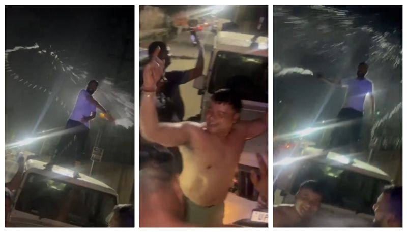 arrest was made after a video of dancing the top of a government vehicle went viral