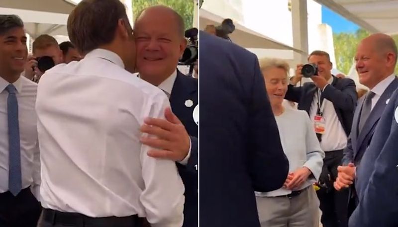 World leaders sing 'Happy Birthday' for German Chancellor Olaf Scholz at G7 summit (WATCH) gcw