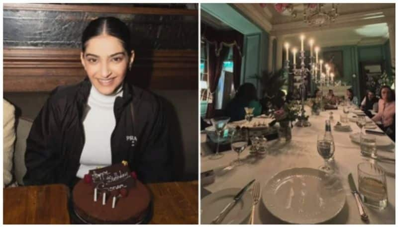 sonam kapoor elegant birthday dinner party in scotland