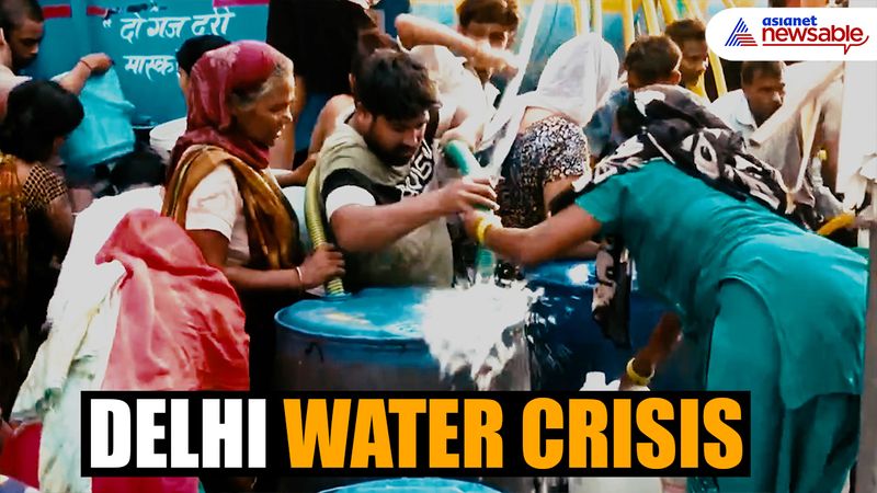 Delhi water crisis: Long queues persist at tankers as Atishi's hunger strike enters day 2 AJR