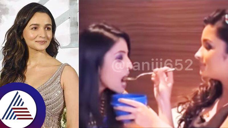 Alia Bhatts old video of feeding chicken to a  vegetarian host goes viral  fans are furious suc