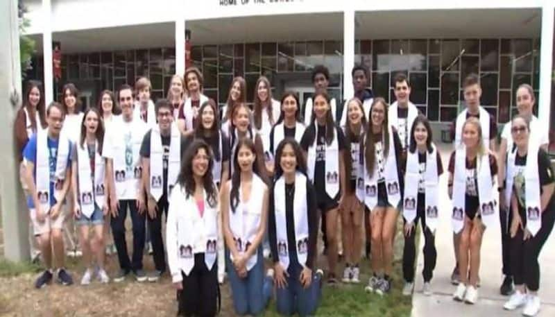 Cooper City High School in South Florida fourteen sets of twins and one set of triplets graduated