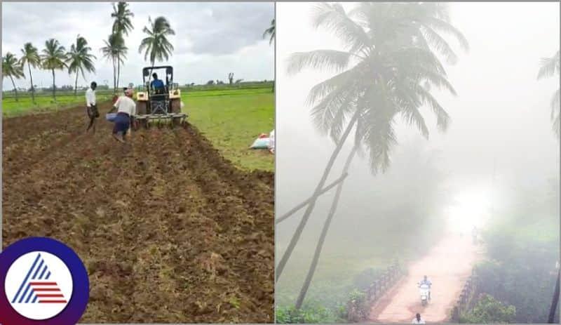 Karnataka Monsoon rain reduce one week and best time for sowing light rain coastal district sat