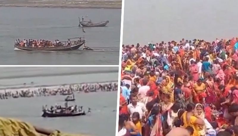 Pilgrim boat capsized in ganga River near Bihar patna six missing 11 rescued ckm