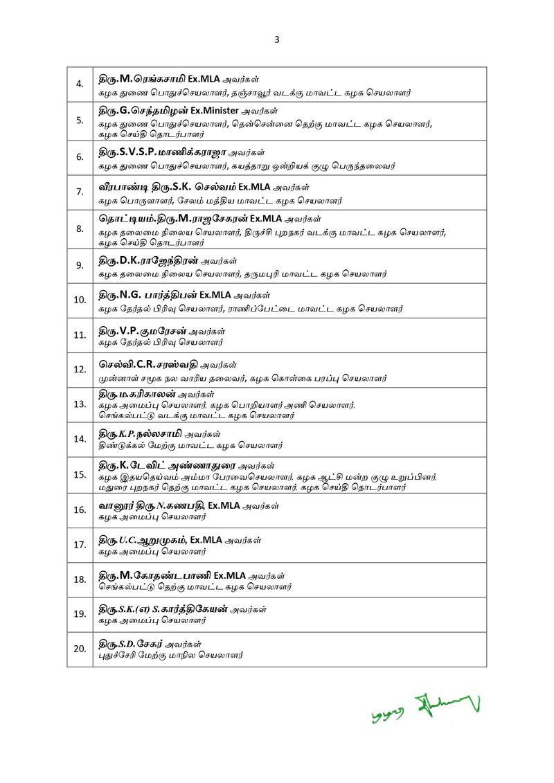 TTV.Dhinakaran announced the Election Working Committee in Vikravandi by-election tvk