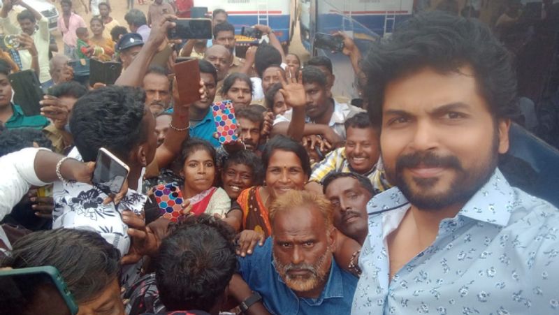 Actor Karthi attend his Fan club head family function in Madurai gan