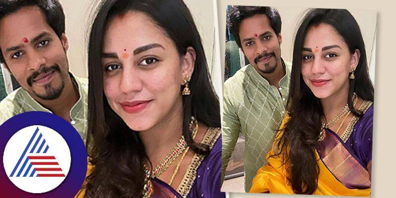 Kannada Actor Nikhil Kumaraswamy wife revathi gets appreciate from fan vcs