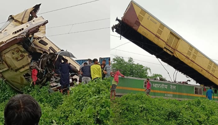 kanchanjunga express train accident 19 rail cancelled after Goods train Collided with passenger train