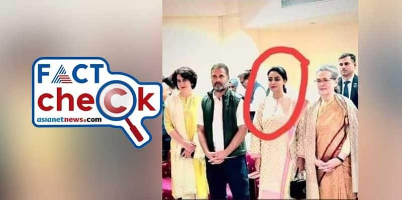 Fact Check Photo of lady with congress leaders not Kulwinder Kaur who slapped Kangana Ranaut