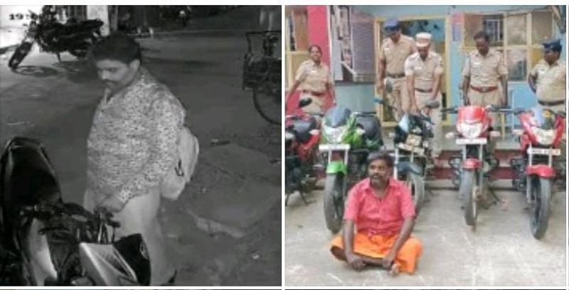 Police have arrested a temple priest who was involved in two wheeler theft KAK