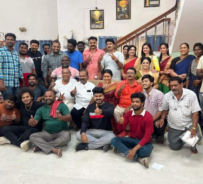 Pudhu vasantham serial cast and crew celebrate completed 300 episode mma