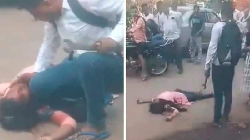 Broad day light murder in Vasai Maharashtra The killer killed the young woman by hitting her with a spanner in the middle of the street akb