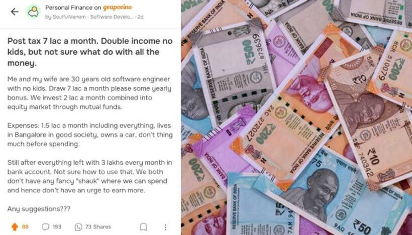 Bengaluru: IT couple seeks ideas to spend Rs 3 lakh monthly savings; netizens flood with adoption requests