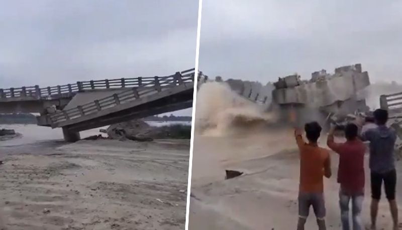 Built For Rs 12 Crore, Bridge In Bihar Collapses Before Inauguration, watch viral video sgb