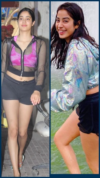 Yoga करने में लगेगा 100% मन,Janhvi Kapoor के वार्डरोब से चुनें Outfits