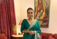 Swara Bhasker latest saree image zkamn