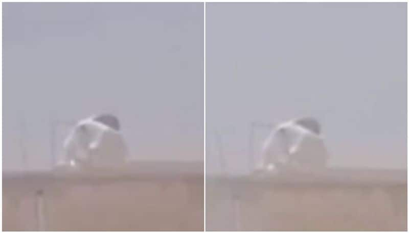 viral video of water tank melts in extreme summer in hafar saudi arabia 